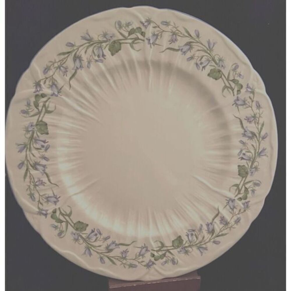 Shelley‎ Harebell 6 1/2" Bread & Butter Plate (s) Oleander Shape Blue Flowers